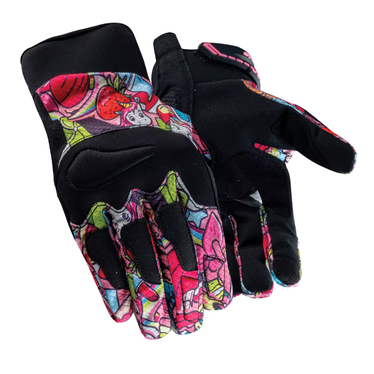 Pair of leather cycling gloves designed for comfort and grip during rides.