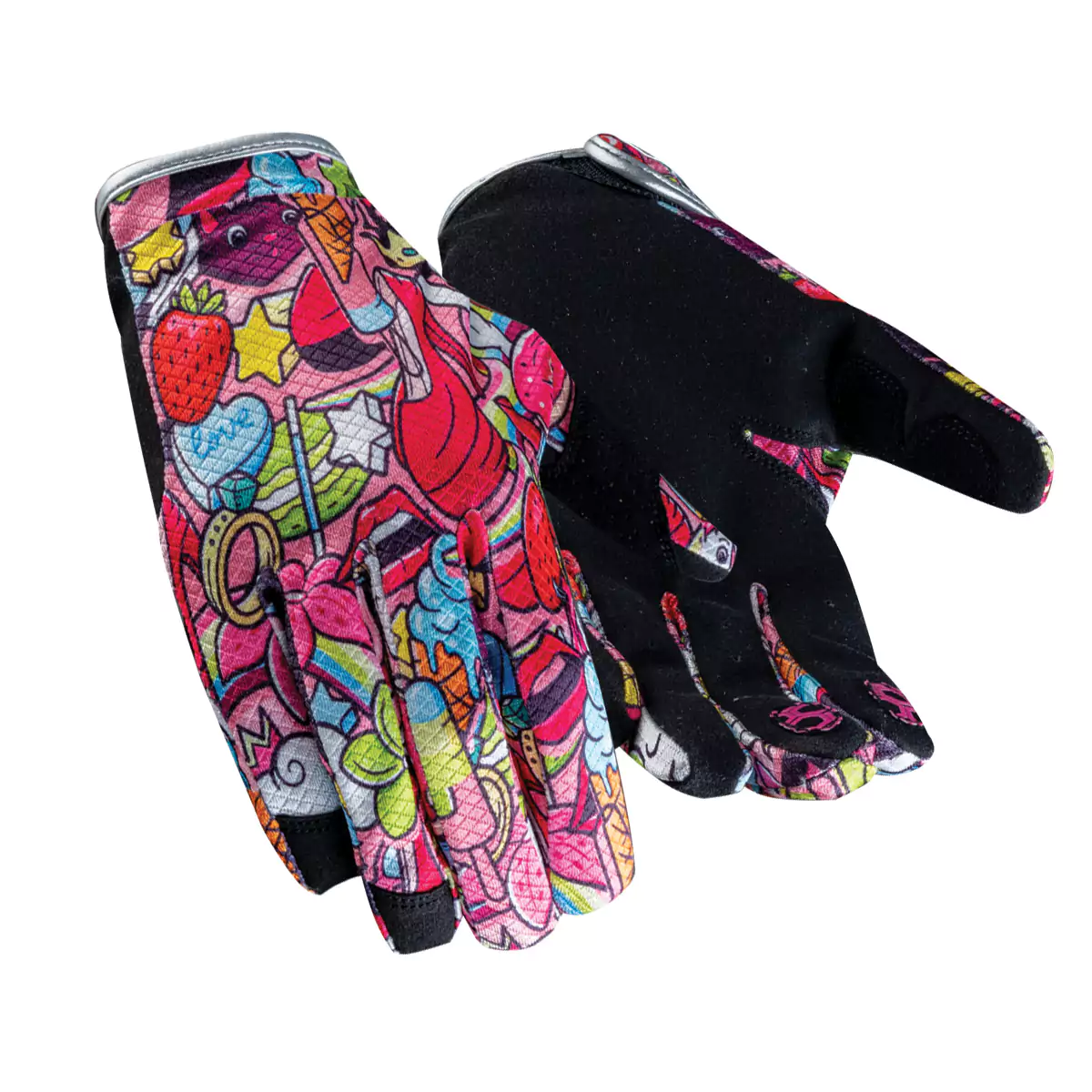 Pair of leather cycling gloves designed for comfort and grip during rides.