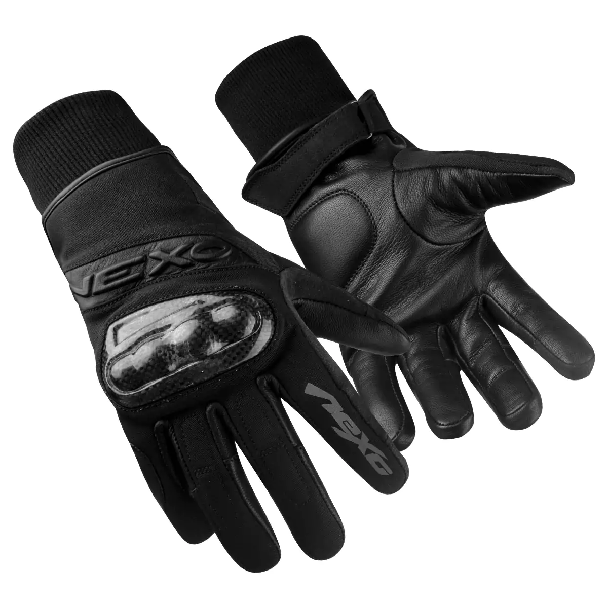 Pair of versatile leather winter riding gloves providing comfort and protection in varying weather conditions.