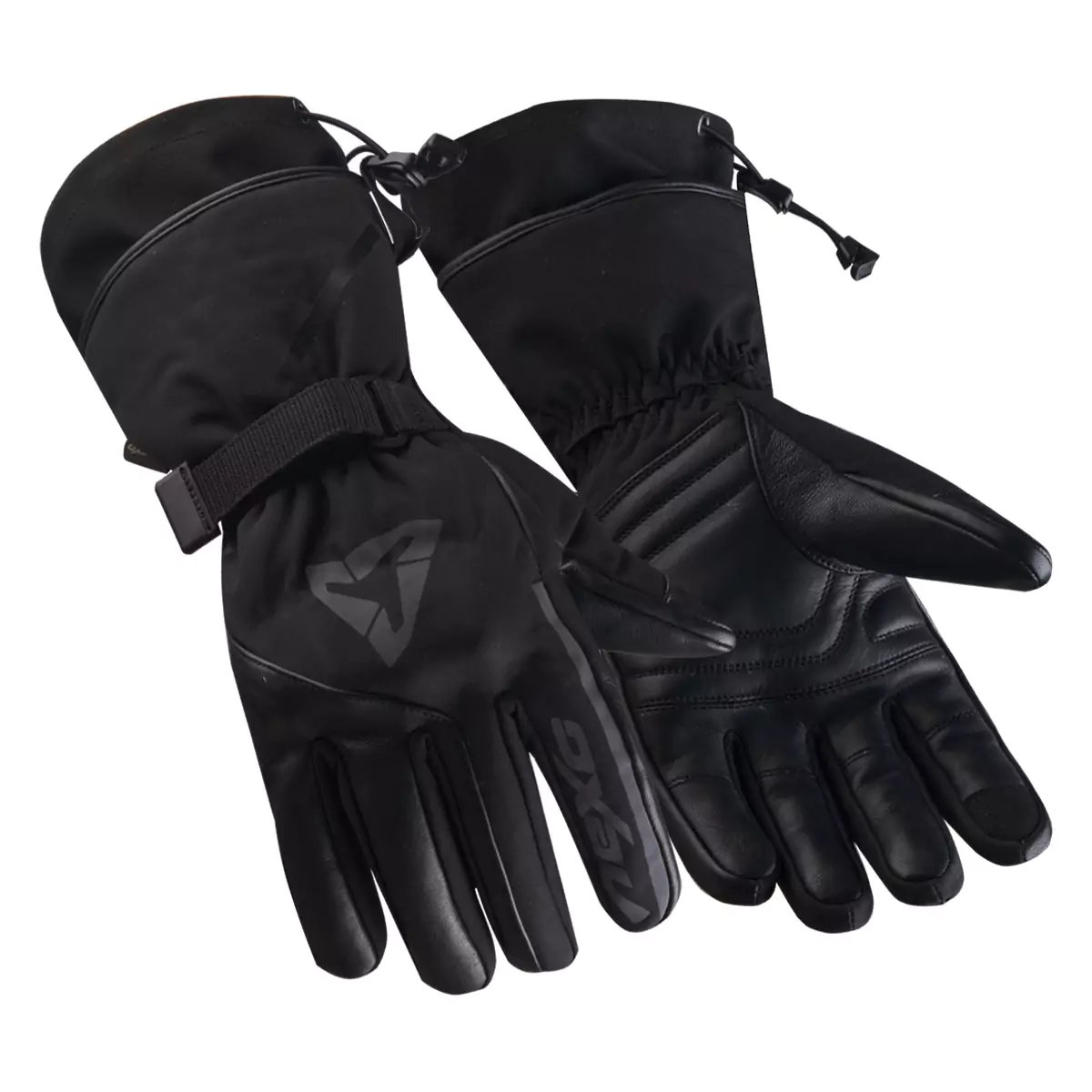 Pair of versatile leather winter riding gloves providing comfort and protection in varying weather conditions.