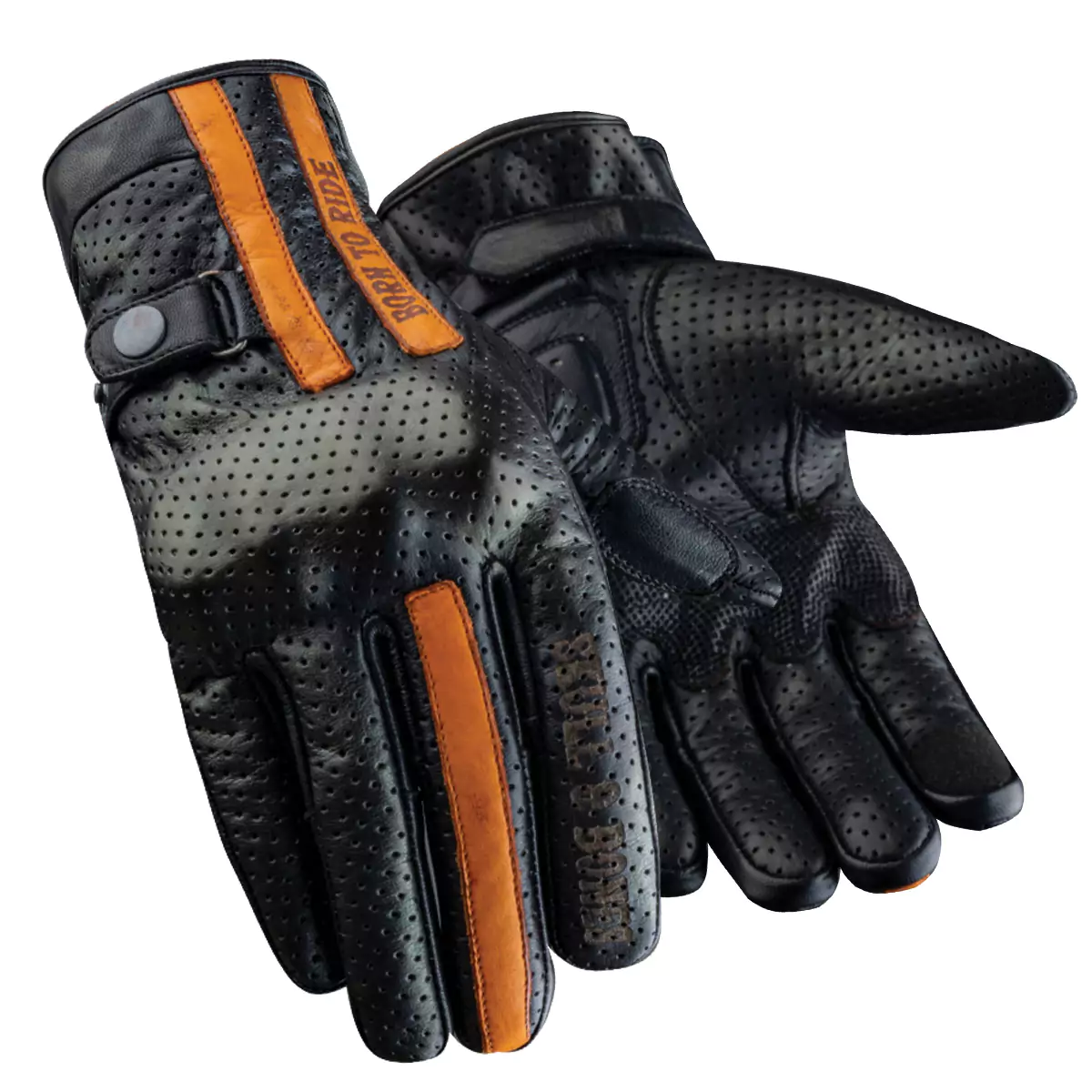 Motorbike summer gloves designed for warm weather riding with breathable materials.