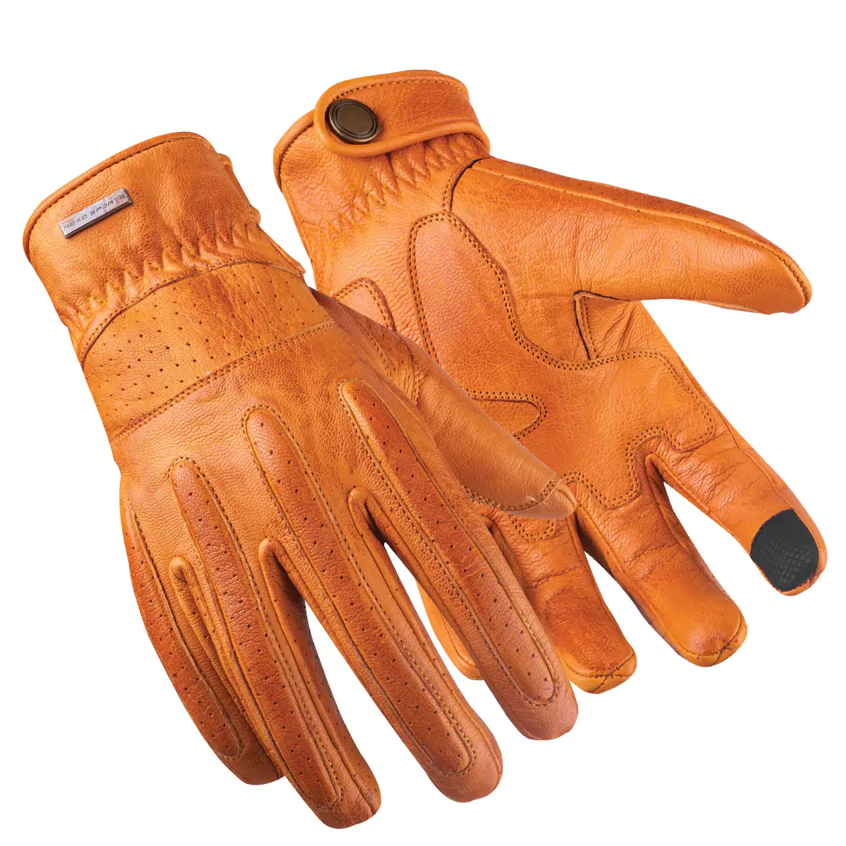 Motorbike summer gloves designed for warm weather riding with breathable materials.