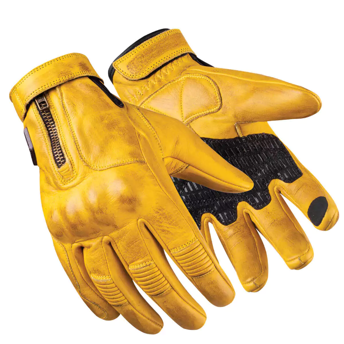 Motorbike summer gloves designed for warm weather riding with breathable materials.