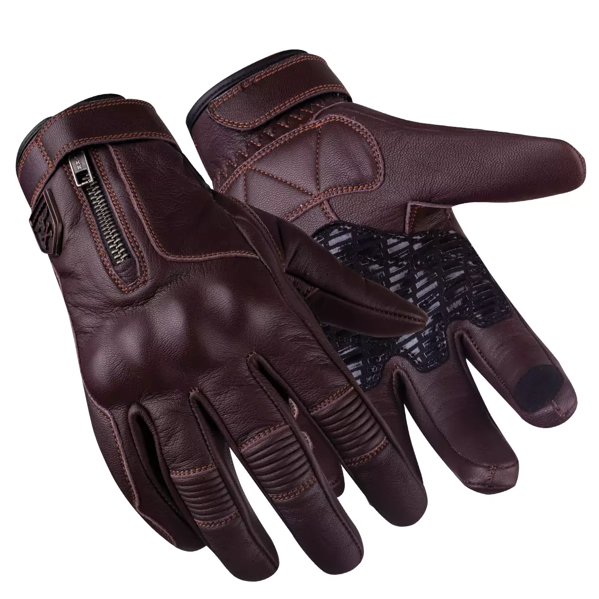 Motorbike summer gloves designed for warm weather riding with breathable materials.