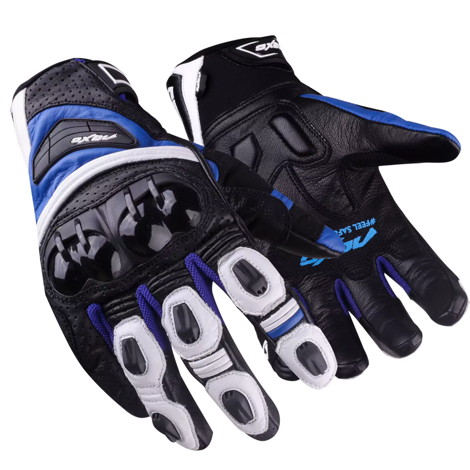 Pair of lightweight and breathable summer race motorcycle gloves designed for comfort and grip.