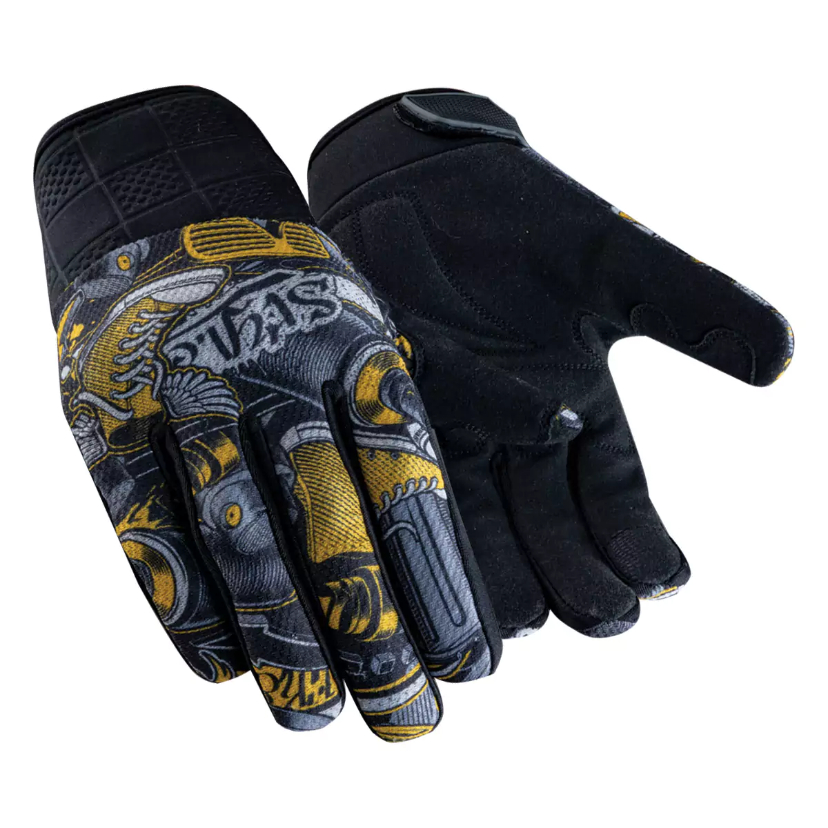 Cafe racer motorcycle gloves designed for style and protection during rides.