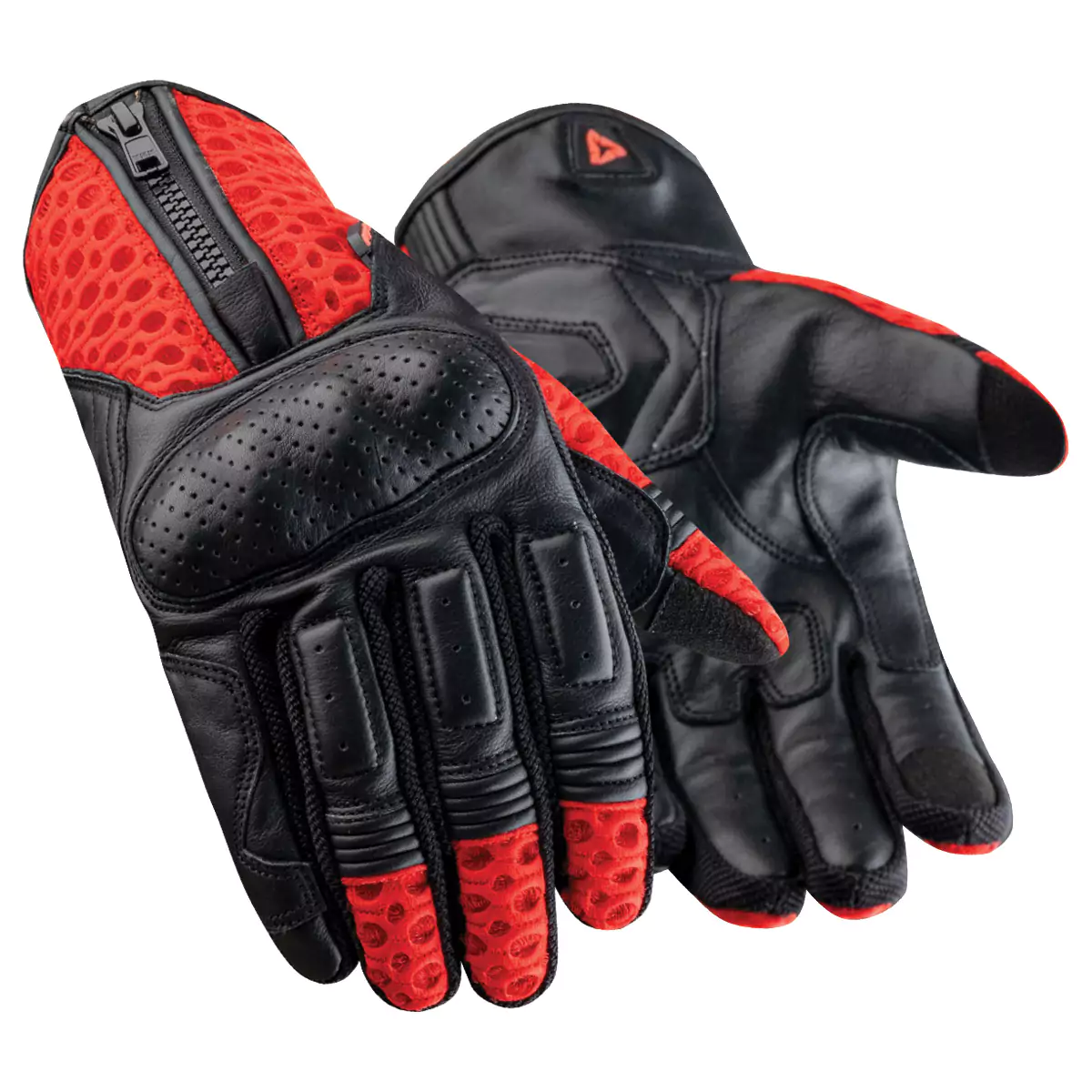 Pair of lightweight and breathable summer race motorcycle gloves designed for comfort and grip.