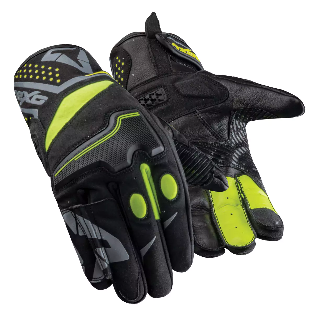 Pair of lightweight and breathable summer race motorcycle gloves designed for comfort and grip.