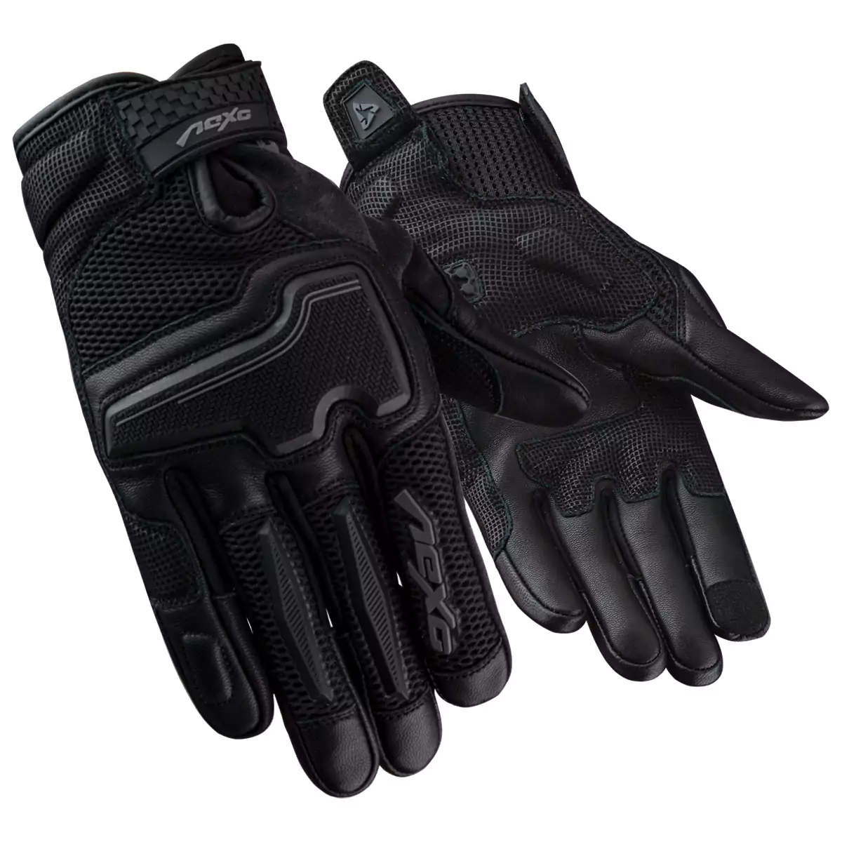 Pair of lightweight and breathable summer race motorcycle gloves designed for comfort and grip.