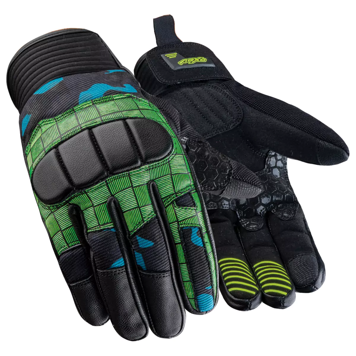 Pair of lightweight and breathable summer race motorcycle gloves designed for comfort and grip.