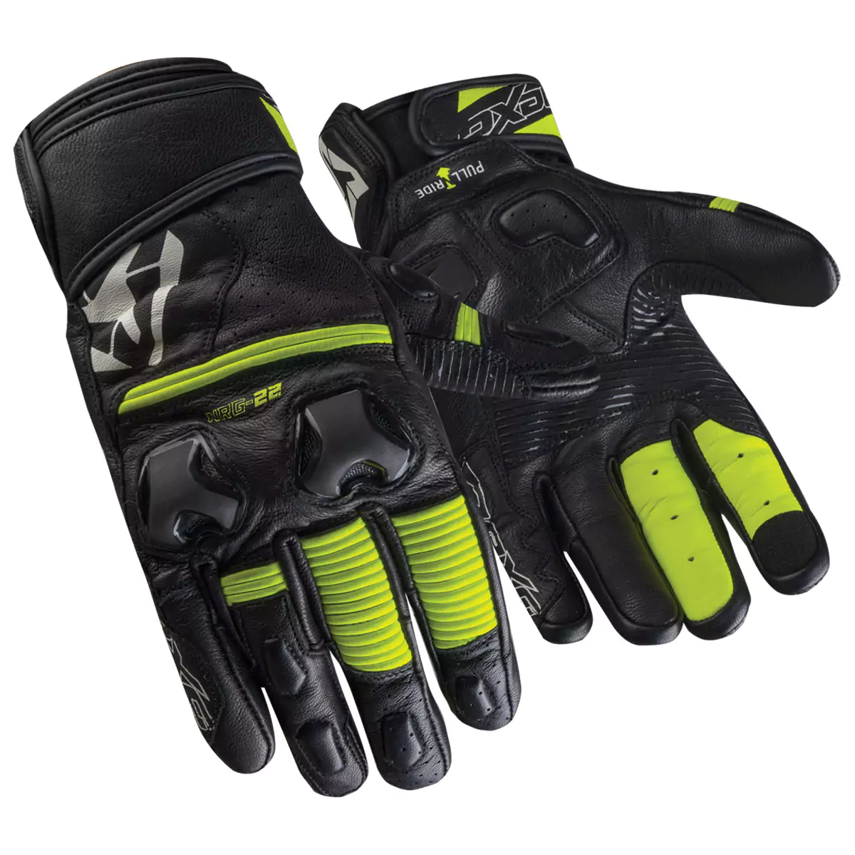 Pair of lightweight and breathable summer race motorcycle gloves designed for comfort and grip.