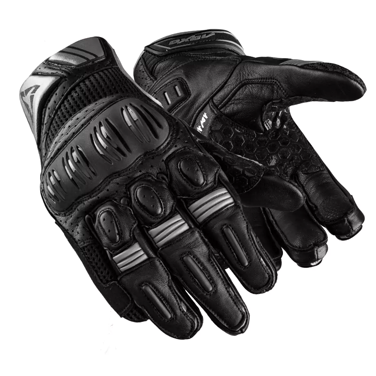 Pair of lightweight and breathable summer race motorcycle gloves designed for comfort and grip.